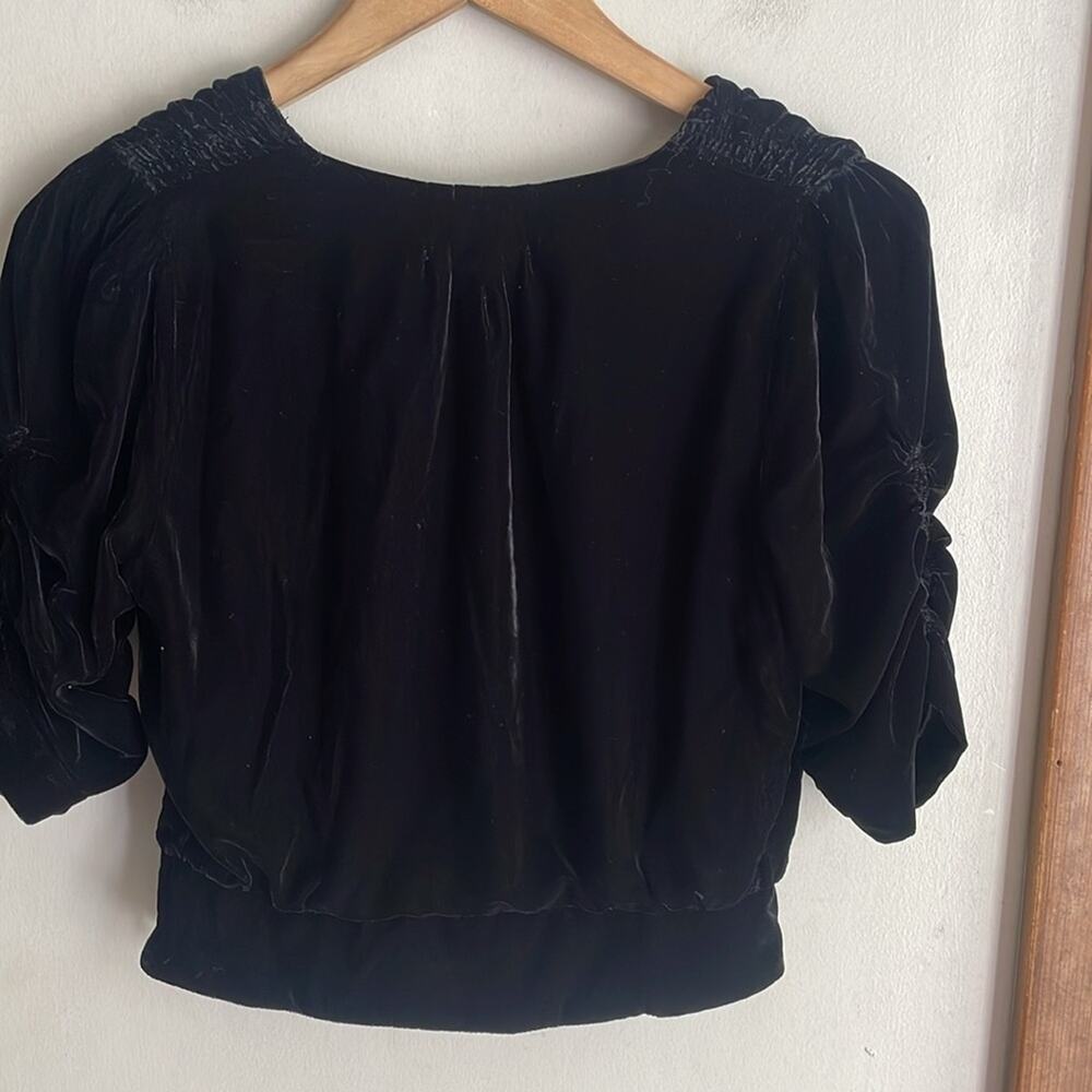 Peter Som Collective V-Neck Velvet Top - Picture 9 of 15